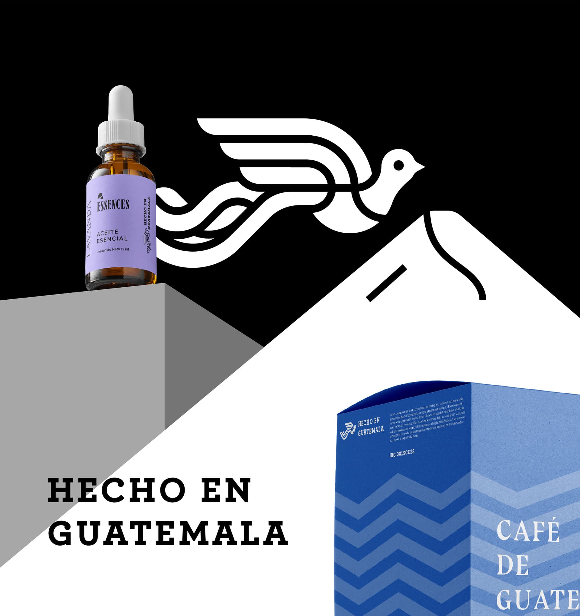 Logo Hecho en Guatemala aplicado en productos
